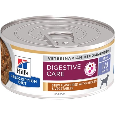 Hill’s Prescription Diet Adult Dog I/D Low Fat Digestive Care Stew Chicken & Vegetables 24 x 156 g