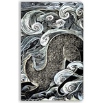 Flame Tree Publishing Angela Harding: Shetland Otter, Shetland Sea (Soft Touch Journal) | Flame Tree Publishing
