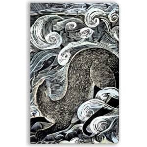 Flame Tree Publishing Angela Harding: Shetland Otter, Shetland Sea (Soft Touch Journal) | Flame Tree Publishing