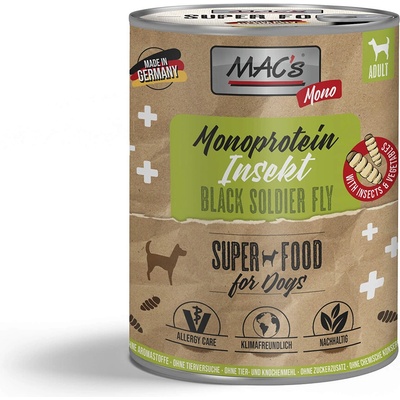 Mac's Dog Mono hmyz a zelenina 750 g