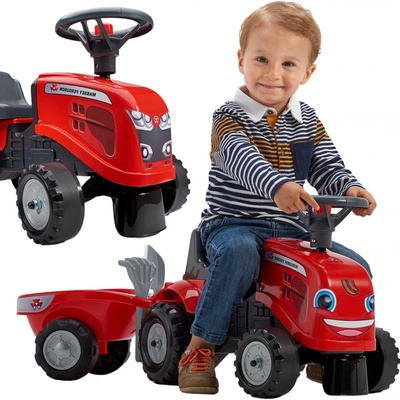 Alltoys Falk traktor Massey Ferguson červené s volantem