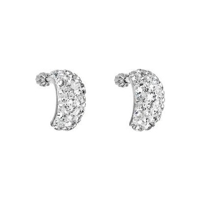Pavona stříbrné šroubovací s krystaly Crystals from Swarovski Crystal 31164.1 Crystal