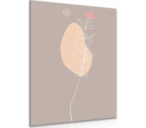 Obraz minimalistický list No3