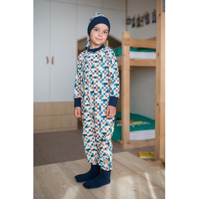 Detský overal džínové hviezdy ponožky