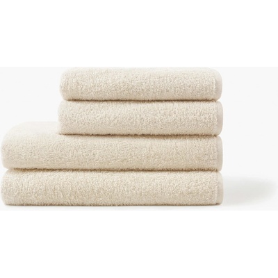 Goldea hotelový froté uterák / osuška bez bordúry 400g/m2 prírodný režný 50 x 100 cm