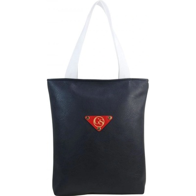 Grosso Veľká mäkká shopper dámska kabelka s látkovými ušami S211 modrá