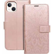 VENNUS Mandala Mezzo zavírací pouzdro pro iPhone 13, růžovo-zlaté