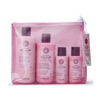 Maria Nila Luminous Colour Beauty Bag šampon 300 ml + kondicionér 300 ml + šampon 100 ml + kondicionér 100 ml dárková sada