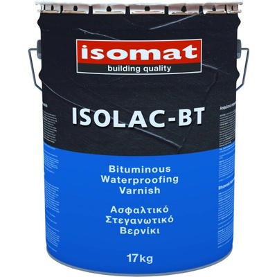 ISOMAT ISOLAC-BT - Bitúmenový, hydroizolačný lak Farba: Čierna, Hmotnosť: 17 kg