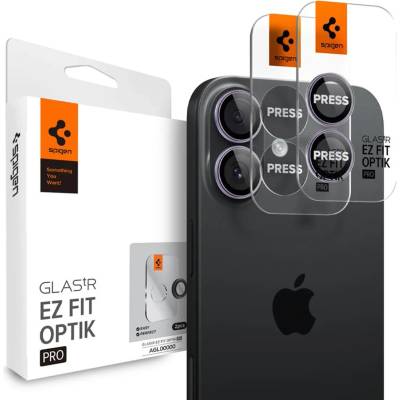 Spigen Glass tR EZ Fit Optik Pro 2 броя, лилави - iPhone 17 (AGL10127)