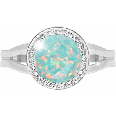 JSB Bijoux Opál s křišťálovými kameny Swarovski Pastel Mint Green 92700025mint
