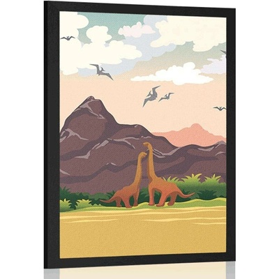 Plakát země dinosaurů - 30x45 no frame