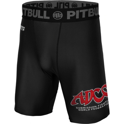 PitBull West Coast pánské kompresní šortky ADCC černé