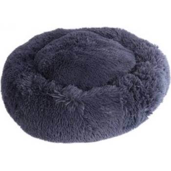 Image 1 of M-PETS TAHITI Soft Cushions - Меко плюшено кръгло легло - тъмно сиво, диаметър 60см, Белгия 10359317