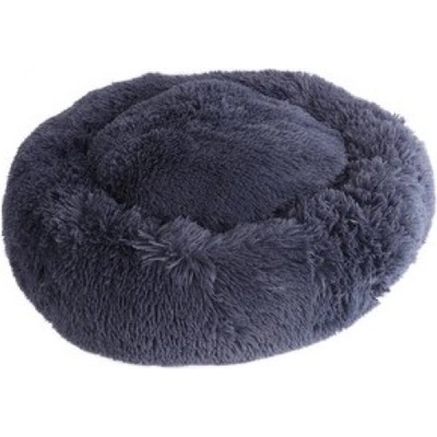 M-PETS TAHITI Soft Cushions - Меко плюшено кръгло легло - тъмно сиво, диаметър 60см, Белгия 10359317