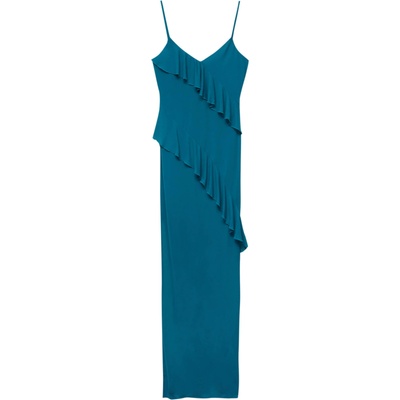 Pull&Bear Вечерна рокля синьо, размер S