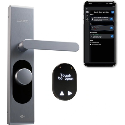LOQED Touch Smart Lock Stainless Steel - Elektronický zámek - SHELLY-LOQED-TSL-SS – Zboží Mobilmania