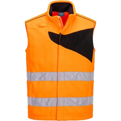 Portwest vesta PW231 Hi Vis fleece reflexní oranžová čierna