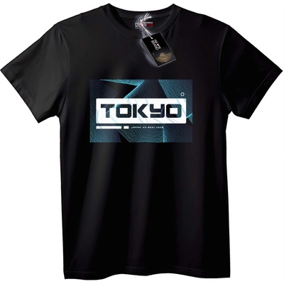 NOONEBRAND Тениска TOKYO градска графика - 2XL, Black