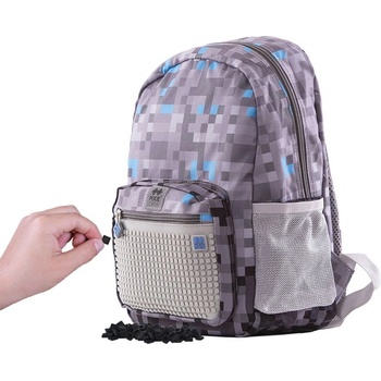 Pixie Crew Minecraft sivý/modrý