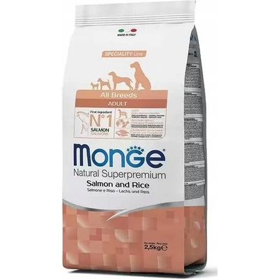 Monge Adult Losos s Ryžou 2,5kg