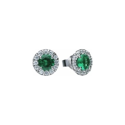 Diamonfire Luxusné strieborné náušnice E5655