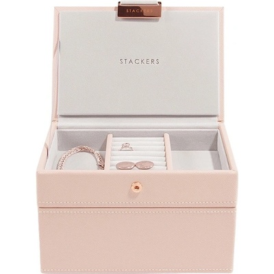 Stackers Малка кутия за бижута на две нива Stackers Бела (73897)