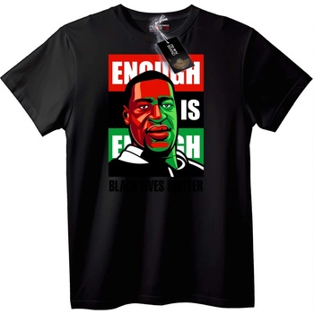 NOONEBRAND Тениска Стига толкова BLM - M, Black