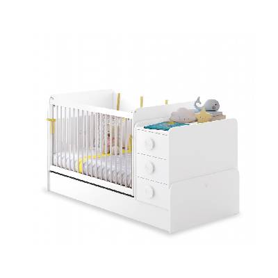 ČILEK - Rostoucí houpací postýlka s přebalovacím pultem BABY COTTON