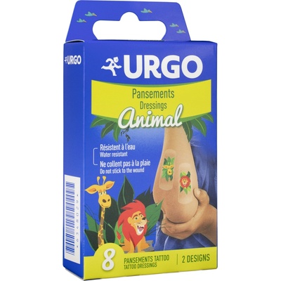 Urgo Tattoo Animal Dětská náplast 8 ks