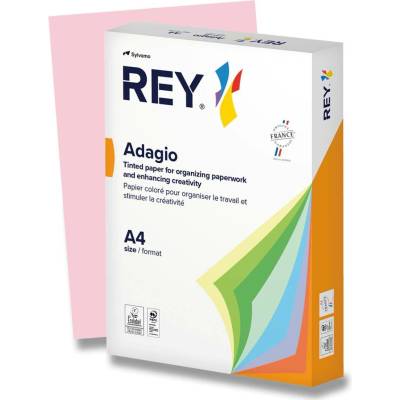 Rey Adagio barevný papír A4 80 g 500 listů pastelově růžový