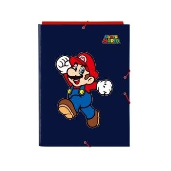 Super Mario Папка Super Mario World Морско син A4