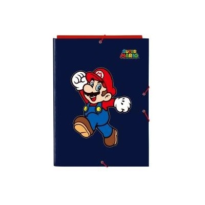 Super Mario Папка Super Mario World Морско син A4