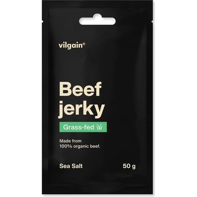 Vilgain Grass-Fed Hovězí jerky BIO mořská sůl 50 g