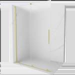 Mexen Velar плъзгаща се душ стена Walk-in 130 x 200 cm, матирано 8 mm, златисто четкано - 871-130-000-33-55 (871-130-000-33-55)