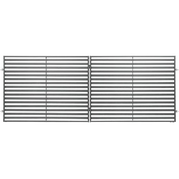 Brána POLBRAM Jacob 400 x 150 cm dvoukřídlá 7016 antracitová šedá