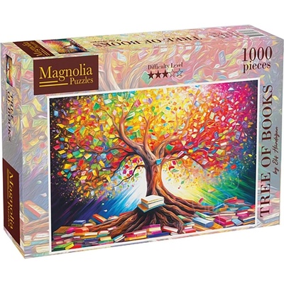 Magnolia Пъзел Magnolia от 1000 части - Дърво с книги (8611)