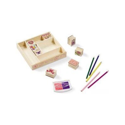 Melissa & Doug Детски дървени печати - Приятелство, 11632 Melissa and Doug, 000772116329