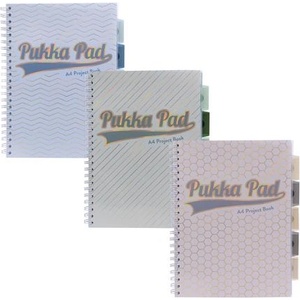 Pukka Pad Спирална тетрадка, A4, с подложки, с разделител, 100 страници, PUKKA PAD "Haze Project Book", смесен цвят 9871(AST)-HZE (9871(AST)-HZE)