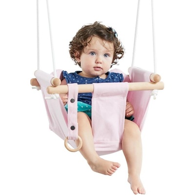 2Kids Toys Dětská textilní houpačka růžová – Zboží Dáma