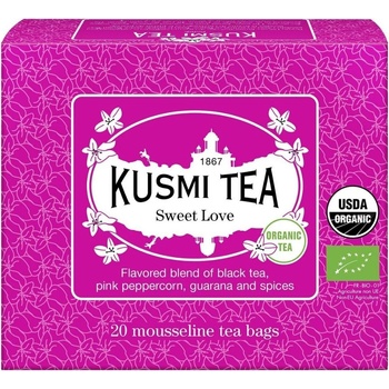 Image 1 of Kusmi Tea Черен чай SWEET LOVE 20 муселинови пакетчета, Kusmi Tea (KUSMILOVE20S)