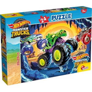 Lisciani Детски пъзел Lisciani от 24 XXL части - Hot Wheels (109647) - ozone