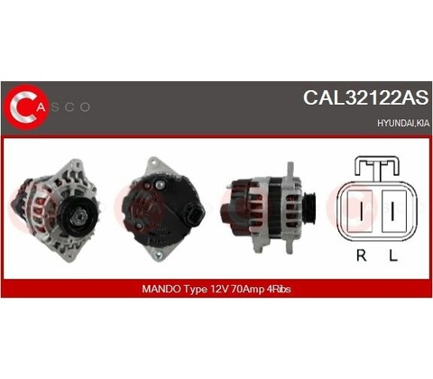 Alternátor CASCO CAL32122AS