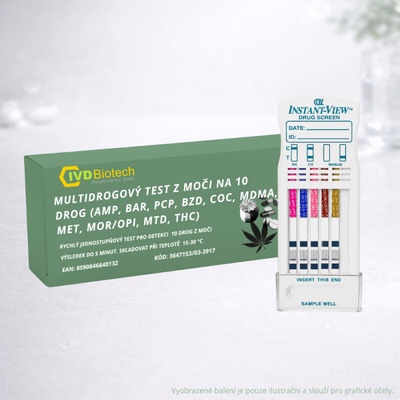 Alfa Scientific test na marihuanu THC z moči 10 ks