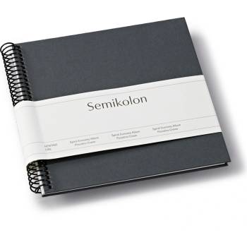 Semikolon Uni Economy малък фотоалбум, тъмносив, с бели страници (370008)