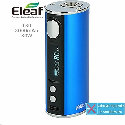 iSmoka Eleaf iStick T80 80W Grip Easy Kit 3000 mAh modrá