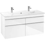 Villeroy & Boch Venticello - Шкафче за умивалник, 115x59x50 см, 4 чекмеджета, Glosy White A92901DH (A92901DH)
