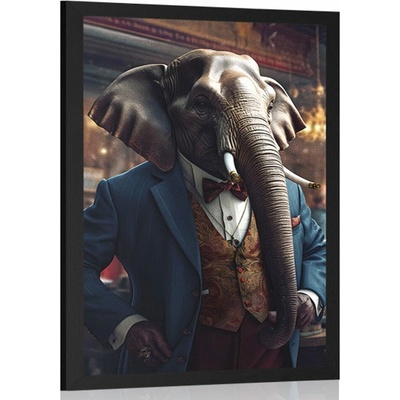 Plakát zvířecí gangster slon - 40x60 no frame
