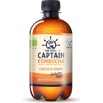 Captain Kombucha Bio Kombucha Zázvor & Citron 400 ml – Zboží Dáma