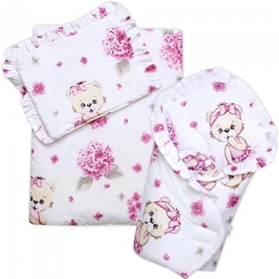 Baby Nellys Sada pre Bábiku Zavinovačka Perinka a Vankúšik Míša Baletka
